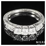 2.5 DWT 14 KT Gold w/ Diamond Ring Sz: 5.5 2.5 DWT 14 KT Gold w/ Diamond Ring Sz: 5.5