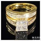 6.5 DWT 14 KT Gold w/ Diamond Ring Sz: 6 6.5 DWT 14 KT Gold w/ Diamond Ring Sz: 6