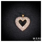 2.2 DWT 10 KT Gold Diamond Heart Pendant 2.2 DWT 10 KT Gold Diamond Heart Pendant