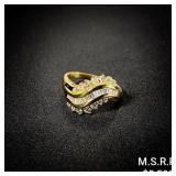 3.1 DWT 14 KT Gold w/ Diamond Ring Sz: 9 3.1 DWT 14 KT Gold w/ Diamond Ring Sz: 9