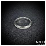1.8 DWT 14 KT Wht Gold w/ Diamond Ring Sz: 1.8 DWT 14 KT Wht Gold w/ Diamond Ring Sz:
