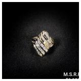 6.2 DWT 14 KT Gold w/ Diamond Ring Sz: 7 6.2 DWT 14 KT Gold w/ Diamond Ring Sz: 7