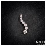 0.8 DWT 14 KT Gold Pendant w/ Diamond Lining 0.8 DWT 14 KT Gold Pendant w/ Diamond Lining
