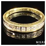 1.8 DWT 14 KT Gold w/ Diamond Ring Sz: 7 1.8 DWT 14 KT Gold w/ Diamond Ring Sz: 7