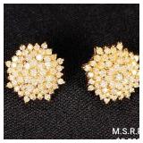 4.5 DWT 14 KT Gold w/ Diamonds Earrings 4.5 DWT 14 KT Gold w/ Diamonds Earrings