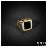 7.7 DWT 14 KT Gold w/ Diamond & Gem Ring Sz: 8.5 7.7 DWT 14 KT Gold w/ Diamond & Gem Ring Sz: 8.5
