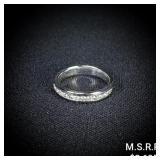2.6 DWT 14 KT Wht Gold w/ Diamond Ring Sz: 2.6 DWT 14 KT Wht Gold w/ Diamond Ring Sz:
