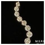2.7 DWT 14 KT Gold Pendant w/ Diamond Lining 2.7 DWT 14 KT Gold Pendant w/ Diamond Lining