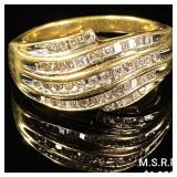 3 DWT 10 KT Gold w/ Diamond Ring Sz: 9.5 3 DWT 10 KT Gold w/ Diamond Ring Sz: 9.5