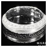 2.8 DWT 14 KT Wht Gold w/ Diamond Ring Sz: 2.8 DWT 14 KT Wht Gold w/ Diamond Ring Sz: