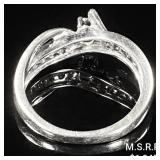 1.7 DWT 10 KT Wht Gold w/ Diamond Ring Sz: 1.7 DWT 10 KT Wht Gold w/ Diamond Ring Sz: