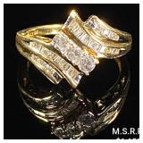 1.9 DWT 10 KT Gold w/ Diamond Ring Sz: 7 1.9 DWT 10 KT Gold w/ Diamond Ring Sz: 7