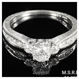 1.8 DWT 14 KT Gold w/ Diamond Ring Sz: 6 1.8 DWT 14 KT Gold w/ Diamond Ring Sz: 6