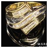 3.5 DWT 10 KT Gold w/ Diamond Ring Sz: 7 3.5 DWT 10 KT Gold w/ Diamond Ring Sz: 7
