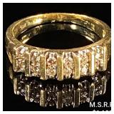 1.9 DWT 10 KT Gold w/ Diamond Ring Sz: 7 1.9 DWT 10 KT Gold w/ Diamond Ring Sz: 7
