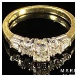 1.9 DWT 14 KT Gold w/ Diamonds Ring Sz: 6.5 1.9 DWT 14 KT Gold w/ Diamonds Ring Sz: 6.5