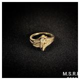 1.7 DWT 10 KT Gold w/ Diamond Ring Sz: 6.5 1.7 DWT 10 KT Gold w/ Diamond Ring Sz: 6.5