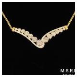 5.9 DWT 10 KT Gold Pendant w/ Diamond & 5.9 DWT 10 KT Gold Pendant w/ Diamond &