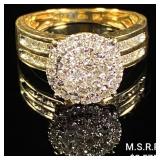 2.7 DWT 10 KT Gold w/ Diamond Ring Sz: 7 2.7 DWT 10 KT Gold w/ Diamond Ring Sz: 7