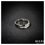 4 DWT 14 KT Wht Gold w/ Diamond Ring Sz:8.5 4 DWT 14 KT Wht Gold w/ Diamond Ring Sz:8.5