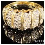 3 DWT 10 KT Gold w/ Diamonds Ring Sz: 6 3 DWT 10 KT Gold w/ Diamonds Ring Sz: 6