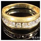 3.5 DWT 14 KT Gold w/ Diamond Ring Sz:11.5 3.5 DWT 14 KT Gold w/ Diamond Ring Sz:11.5