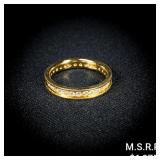 2.5 DWT 18 KT Gold w/ Diamond Ring Sz: 10 2.5 DWT 18 KT Gold w/ Diamond Ring Sz: 10