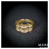 5.2 DWT 14 KT Gold w/ Diamond Ring Sz: 8.5 5.2 DWT 14 KT Gold w/ Diamond Ring Sz: 8.5