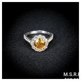 4.8 DWT Plat Diamond & Gem Ring Sz: 7.5 4.8 DWT Plat Diamond & Gem Ring Sz: 7.5