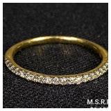 0.7 DWT 10 KT Gold w/ Diamond Ring Sz: 7 0.7 DWT 10 KT Gold w/ Diamond Ring Sz: 7