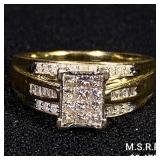 2.7 DWT 10 KT Gold w/ Diamond Ring Sz: 7 2.7 DWT 10 KT Gold w/ Diamond Ring Sz: 7
