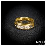 4.6 DWT 10 KT Gold w/ Diamond Ring Sz:10.5 4.6 DWT 10 KT Gold w/ Diamond Ring Sz:10.5