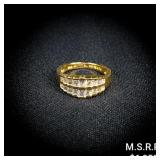 2.9 DWT 14 KT Gold w/ Diamond Ring Sz: 6.5 2.9 DWT 14 KT Gold w/ Diamond Ring Sz: 6.5