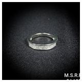 2.7 DWT 14 KT Wht Gold w/ Diamond Ring Sz: 2.7 DWT 14 KT Wht Gold w/ Diamond Ring Sz: