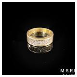 3.5 DWT 14 KT Gold Ring w/ Diamonds Sz: 6 3.5 DWT 14 KT Gold Ring w/ Diamonds Sz: 6