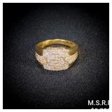 3.9 DWT 10 KT Gold w/ Diamond Ring Sz: 9.5 3.9 DWT 10 KT Gold w/ Diamond Ring Sz: 9.5