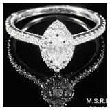 2 DWT 14 KT Neil Lane Wht Gold w/ Diamonds Ring 2 DWT 14 KT Neil Lane Wht Gold w/ Diamonds Ring