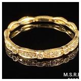 0.7 DWT 10 KT Gold w/ Diamond Ring Sz: 6.5 0.7 DWT 10 KT Gold w/ Diamond Ring Sz: 6.5