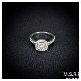 2.4 DWT 14 KT Wht Gold Diamond Ring Sz: 6.5 2.4 DWT 14 KT Wht Gold Diamond Ring Sz: 6.5