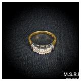 2.3 DWT 14 KT Gold Diamond Ring Sz: 6.5 2.3 DWT 14 KT Gold Diamond Ring Sz: 6.5