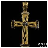 0.8 DWT 10 KT Gold Cross Pendant 0.8 DWT 10 KT Gold Cross Pendant