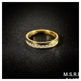 3.8 DWT 14 KT Gold w/ Diamond Ring Sz: 10 3.8 DWT 14 KT Gold w/ Diamond Ring Sz: 10