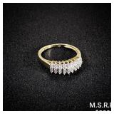1.7 DWT 10 KT Gold w/ Diamond Ring Sz: 7 1.7 DWT 10 KT Gold w/ Diamond Ring Sz: 7
