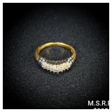 1.7 DWT 10 KT Gold w/ Diamond Ring Sz: 5 1.7 DWT 10 KT Gold w/ Diamond Ring Sz: 5