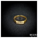 1.6 DWT 14 KT Gold Ring w/ Diamonds Sz: 8 1.6 DWT 14 KT Gold Ring w/ Diamonds Sz: 8