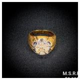 5 DWT 10 KT Gold Diamond Ring Sz: 8 5 DWT 10 KT Gold Diamond Ring Sz: 8