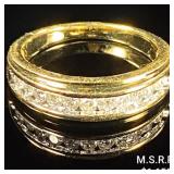 2.5 DWT 10 KT Gold w/ Diamond Ring Sz: 7 2.5 DWT 10 KT Gold w/ Diamond Ring Sz: 7