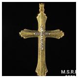 1.1 DWT 10 KT Gold Cross Pendant 1.1 DWT 10 KT Gold Cross Pendant