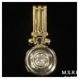 1.3 DWT 14 KT Gold Pendant w/ Diamond 1.3 DWT 14 KT Gold Pendant w/ Diamond