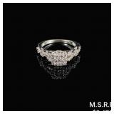 2.2 DWT 14 KT Wht Gold Diamond Ring Sz: 5 2.2 DWT 14 KT Wht Gold Diamond Ring Sz: 5